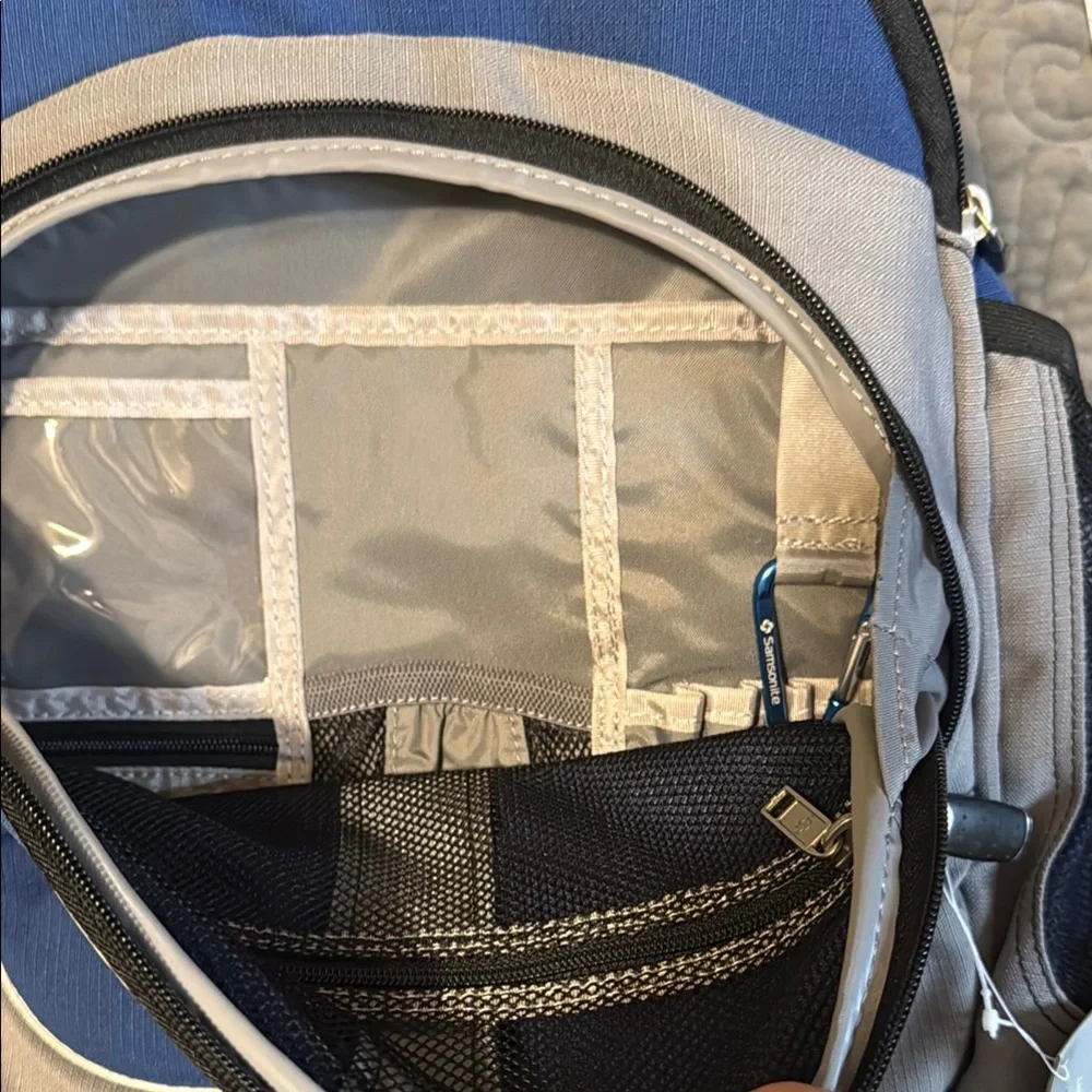 Samsonite Classic Blue and Gray Backpack